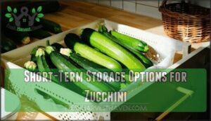 short-term storage options for zucchini