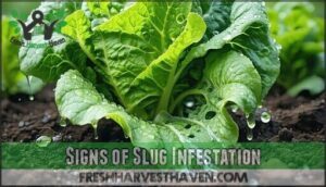 signs of slug infestation