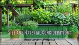 size and material considerations