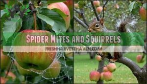 spider mites and squirrels