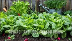 spinach and cool-season crops