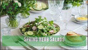 spring herb salads
