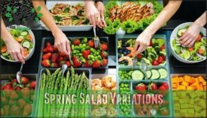 spring salad variations