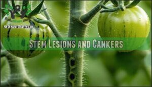 stem lesions and cankers