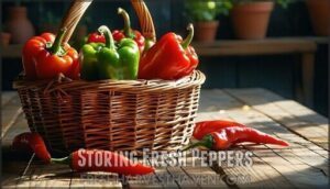 storing fresh peppers
