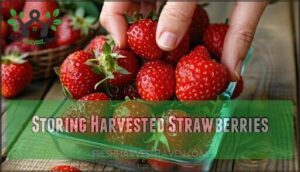 storing harvested strawberries