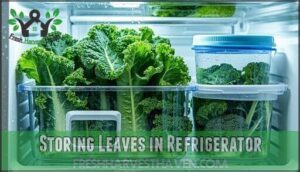 storing leaves in refrigerator