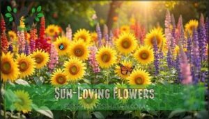 sun-loving flowers