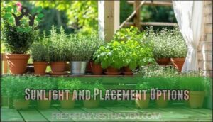 sunlight and placement options