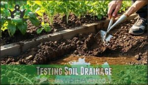 testing soil drainage