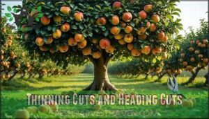 thinning cuts and heading cuts