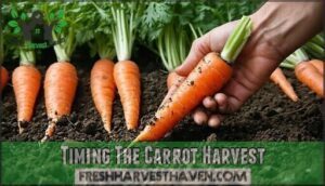 timing the carrot harvest