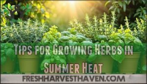 tips for growing herbs in summer heat