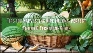 tips for harvesting ripe melons