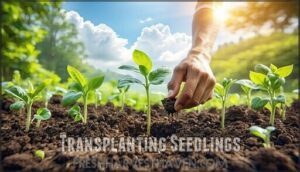 transplanting seedlings