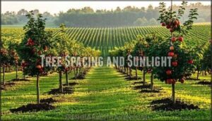 tree spacing and sunlight