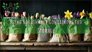 using breathable containers for storage