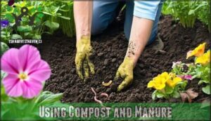 using compost and manure