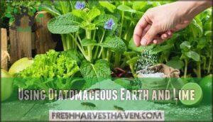 using diatomaceous earth and lime