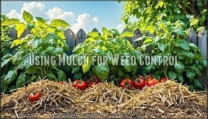 using mulch for weed control