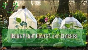 using plant covers and cloches