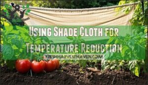 using shade cloth for temperature reduction