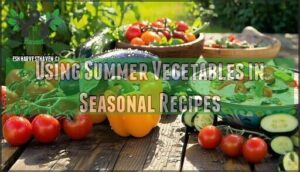 using summer vegetables in seasonal recipes