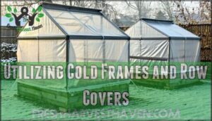 utilizing cold frames and row covers