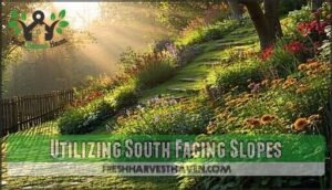 utilizing south facing slopes