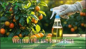 vegetable oil and baking soda