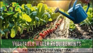 vegetable water requirements