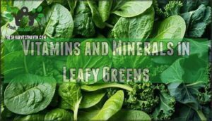 vitamins and minerals in leafy greens