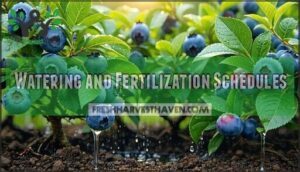 watering and fertilization schedules
