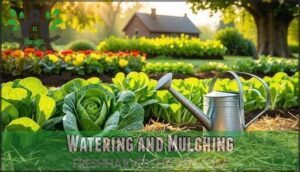 watering and mulching