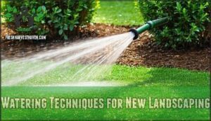 watering techniques for new landscaping