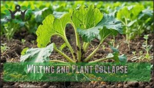 wilting and plant collapse