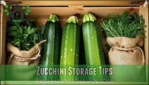 zucchini storage tips