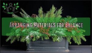 arranging materials for balance