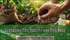 assessing soil quality and drainage