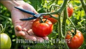 avoiding damage to plants