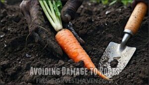 avoiding damage to roots