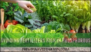 avoiding fertilizers high in phosphorous