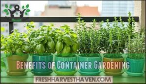 benefits of container gardening