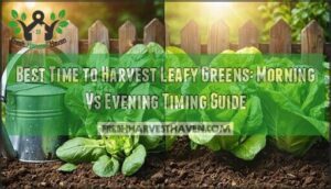 best time to harvest leafy greens