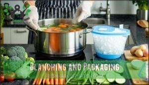 blanching and packaging