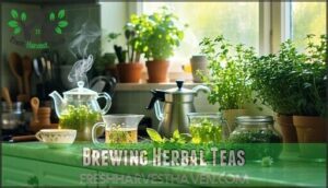 brewing herbal teas