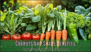 carrots and shade benefits