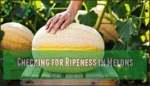 checking for ripeness in melons