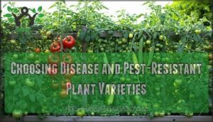 choosing disease and pest-resistant plant varieties