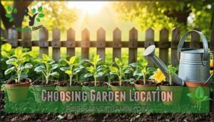 choosing garden location